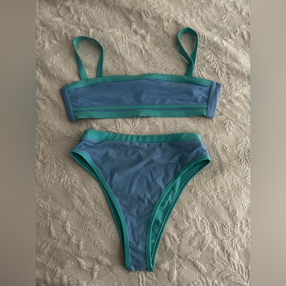 93 Playstreet Other - 93 Playstreet Bikini Chloe Bottom & Carmen Top in Bubble Blue